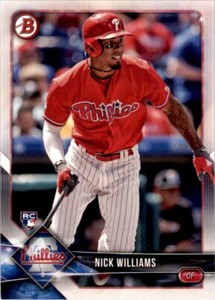 2018 Bowman Nick Williams . Philadelphia Phillies #13