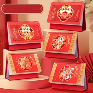 Paper Calendar Card China Style Countdown Calendars New Desktop Flip Calendar - Picture 1 of 11