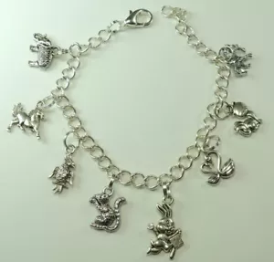 Kunsthandwerk Bettelarmband Schwäne Papageien Pferd Eichhörnchen Zebra Brautjungfer - Bild 1 von 2