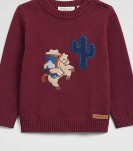 Country Road Cowboy Baby Jumper Size 0 Or 6 to 12 Months BNWT - Picture 1 of 6