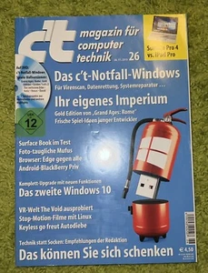 Heise CT Magazin Zeitschrift - c't Heft 26 / 2015 (OHNE DVD) - Bild 1 von 2