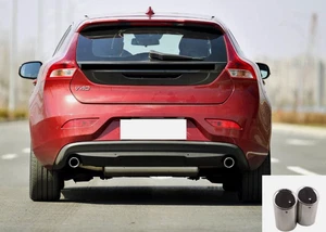 2X Car Rear Exhaust Tip Muffler Tailpipe For 2013-2019 Volvo V40 Steel - Picture 1 of 5