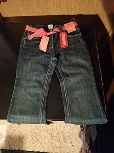 Gymboree Size Age 6 Girls Pants Adjustable Waist  Flared Bottom Peace Sign NWT - Picture 1 of 4