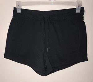 NEW WOMENS ODODOS BLACK SWEAT SHORTS SIZE S - Picture 1 of 2