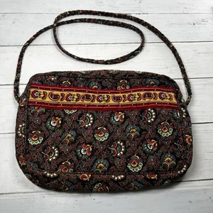 Bandolera/bolso de hombro Vera Bradley acolchado Colette negro y multicolor retirado - Imagen 1 de 12