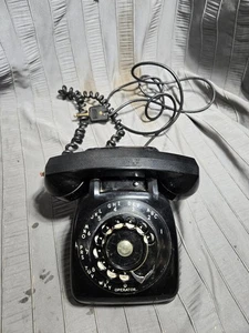 Vintage Black Monophone Automatic Electric Rotary Desk Phone - Picture 1 of 13