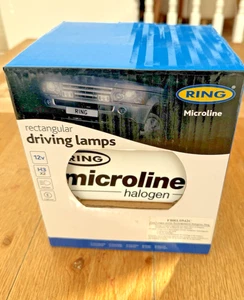 Fog / Driving Lamps – Ring Microline Rectangular Halogen Set – Vintage – New in - Picture 1 of 7
