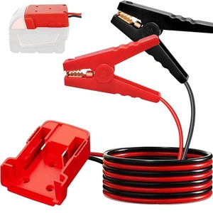 Jump Starter Car Booster Cable w/ Fuse Switch Emergency Power For-Milwaukee - Picture 1 of 14