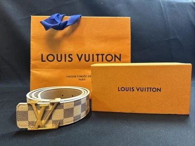 Louis Vuitton Damier Azur Belt Size 100/40 W/Box And LV Bag EXCELLENT - Image 1 of 4