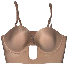 SKIMS DEEP PLUNGE SHAPEWEAR BRA CLAY BR-BAN-2958 Size L - Picture 1 of 6