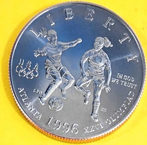 1996 S Atlanta Centennial Olympic Games Women's Soccer Half Clad BU KM 271 - Picture 1 of 2