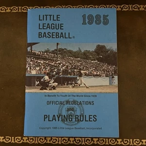 Little League Baseball - 1985 Playing Rules & Regulations Booklet - Picture 1 of 5