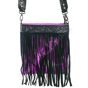 Bandolera AD American Darling cabello mecanizado a mano en cuero genuino occidental - Imagen 1 de 5