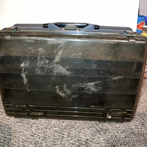 Vintage Rare Plano Over And Under Tackle Box Magnum Grey Clean - Bild 1 von 17
