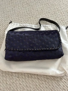 Emanuel Ungaro Calf Hair Handbag Purple Viola Marrone Italy - Picture 1 of 14