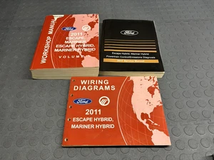 OEM 2011 Ford Escape Mercury Mariner Hybrid Service Shop Repair Manual SET - Bild 1 von 4