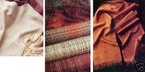 Handwoven magazine jan/feb 1986 1985: blankets, lap robe, blouse, scarves, purse - Image 1 of 1