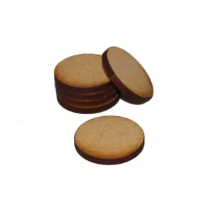 ROUND (CIRCLE) 115mm NATURAL MDF BASES for Roleplay Miniatures - Picture 1 of 1