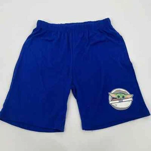 Star Wars Boys Mid Rise Yoda Print Lounge Bottom Pajama Shorts Blue XS (4/5) NWT - Picture 1 of 6