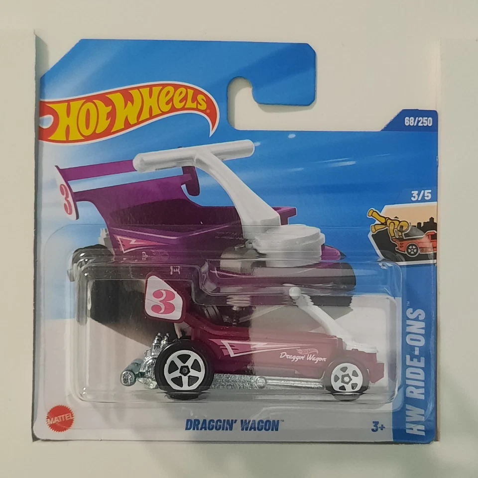 Hot Wheels Mattel 2025 Draggin' Wagon 68/250 HW Ride-Ons 3/5 - Immagine 1 di 1