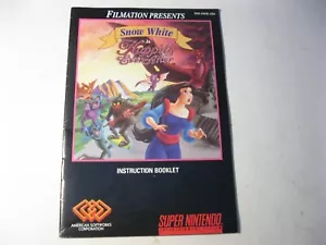 Snow White in Happily Ever After Super Nintendo SNES instruction manual only - Picture 1 of 2