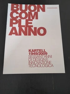 KARTELL 1949/2009 DESIGN BROSCHÜRE MAGISTRETTI STARCK SAPPER COLOMBINI VINTAGE - Bild 1 von 3