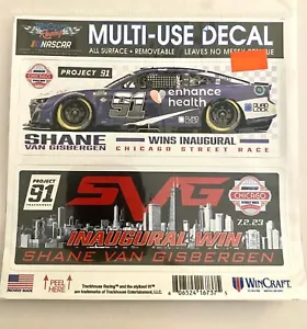Shane Van Gisbergen #91 Multi Use Decal Inaugural Chicago Street Race Win SVG - Picture 1 of 1