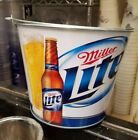 (1) Miller Lite Ice Bucket Party Drink Beer Holder Pail mancave 2012 New