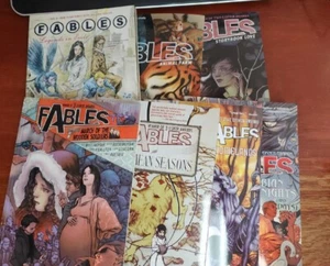 Lot of 7 Fables Graphic novels 1-7 Vertigo TradePB Bill Willingham 1 2 3 4 5 6 7 - Picture 1 of 16