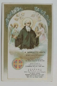 73586 Cartolina illustrata religiosa - S. Benedetto Abate - Picture 1 of 4