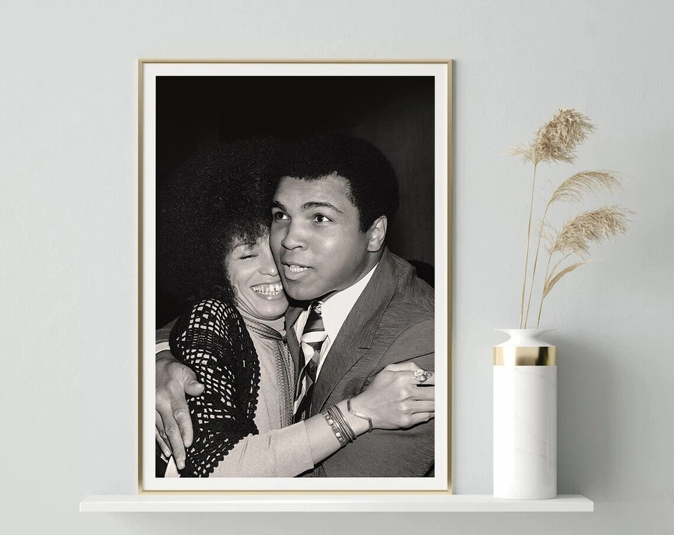 Angela Davis and Muhammad Ali Poster Premium Quality Choose your Size - Image 1 of 4