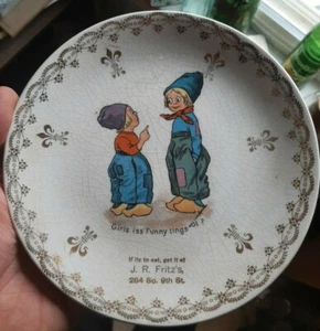 LESUNG PENNSYLVANIA JR FRITZ'S 264 S 9. WERBETAFEL HOLLÄNDISCHE KINDER BILD - Bild 1 von 5
