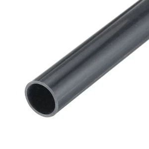 PVC Rigid Round Pipe 12mm ID 14mm OD 350mm Dark Grey High Impact - Picture 1 of 6