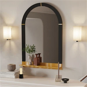 Large Wall Mirror Antique Black Framed Accent Mirror Entryway Living Room Decor - Picture 1 of 10