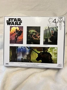 Buffalo Games Confezione 4 in 1 Star Wars Mandelorian Multipack Bambini Adulti Regalo Vacanze - Foto 1 di 3