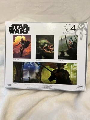 Buffalo Games 4 In 1 PackStar Wars Mandelorian Multipack Kids Adult Holiday Gift - Image 1 of 3