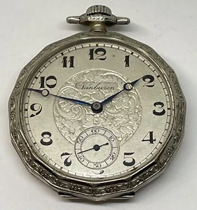 VAN BUREN POCKET WATCH 15 Jewels Does Not Run Needs a Service 2 Adjustments - Picture 1 of 15