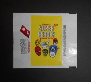 1966 MARVEL SUPER HEROES CARD PACK WRAPPER DONRUSS HULK, SPIDERMAN , - Picture 1 of 1