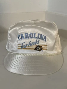 Vintage DEADSTOCK NWOT UNC Tar Heels Nylon Strapback Hat Rope Jordan Space Jam - Picture 1 of 4