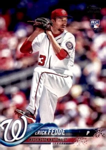 2018 Topps Baseball Series 1 #217 Erick Fedde Washington Nationals RC - Picture 1 of 2