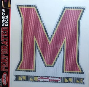 University of Maryland Terrapins 8 Inch Preforated Window Film Decal Sticker,... - Picture 1 of 1