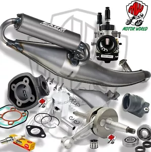 KIT COMPLETO CILINDRO ALBERO MARMITTA 70cc ø47 2T APRILIA SR 50 2T R - Foto 1 di 1