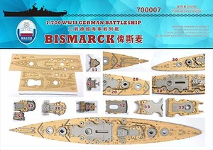 Shipyard 1/700 700007 Wood Deck German Bismarck for Revell - Picture 1 of 1