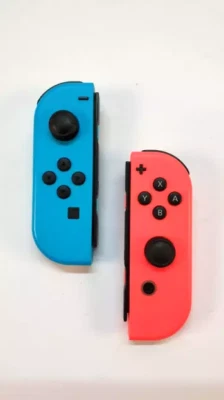 Wireless Joy-Con Controllers for Nintendo Switch Left & Right Neon Blue And Red - Image 1 of 4