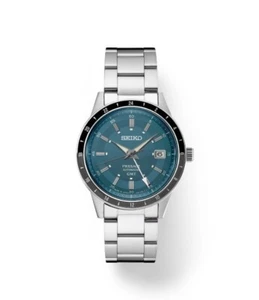 Seiko Presage Style60's Automatic GMT Warm Blue-Gray Dial Men's Watch SSK009 - Picture 1 of 3
