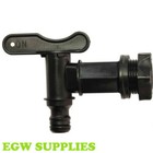 New Plastic Water Butt Tap,  Water Storage, Home Brew Food Grade Hozelock