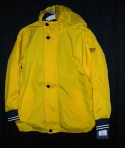 NWT OSHKOSH  BOYS SIZE 7 YELLOW WATER RESISTANT HOODED COAT, FULLY LINED, WIND P - Picture 1 of 3