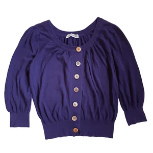 Cárdigan Tsumori Chisato Suéter Corto Azul Marino Talla 2 - Imagen 1 de 9