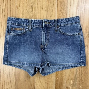 L.E.I. Denim Jean Shorts Juniors Size 5 Vintage 90s 2000s Y2K Festival Summer - Picture 1 of 11