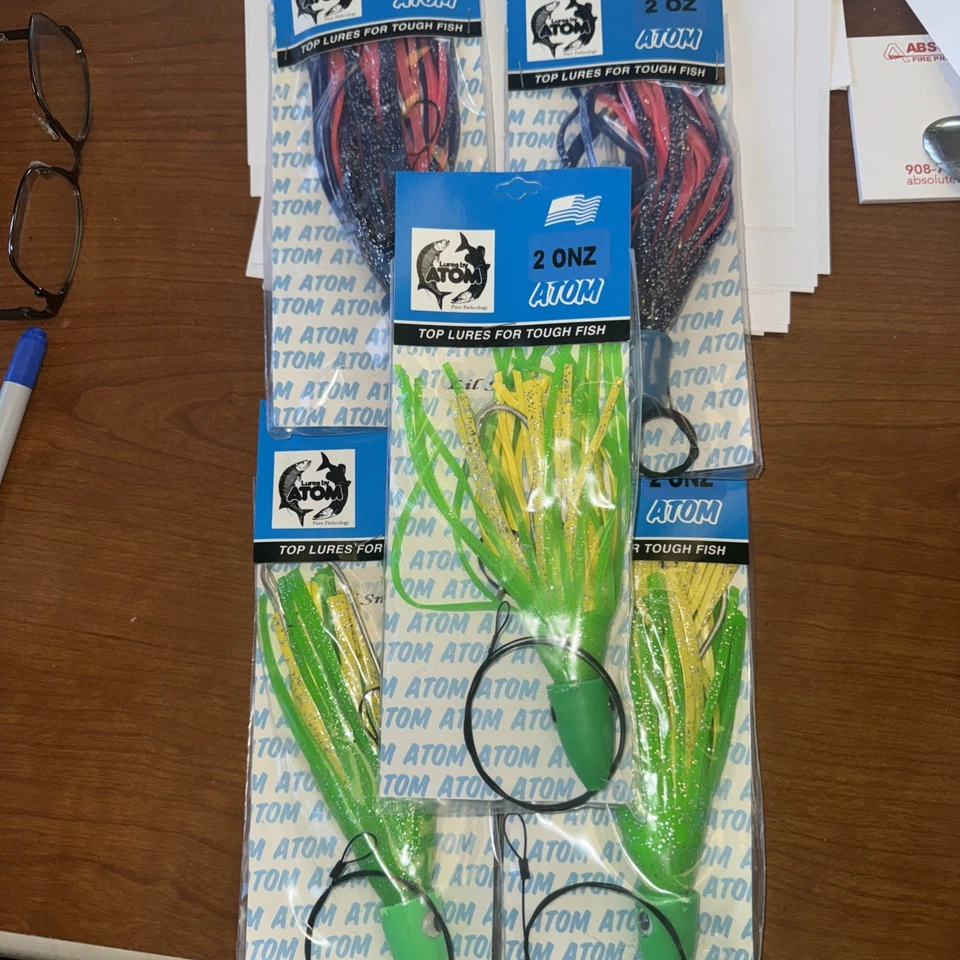 5-Atom 2盎司鱼饵多种颜色用于咸水钓鱼 — 第 1/1 张图片